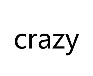crazy（英文单词）