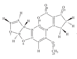 黄曲霉毒素B1（二氢呋喃氧杂萘邻酮的衍生物）