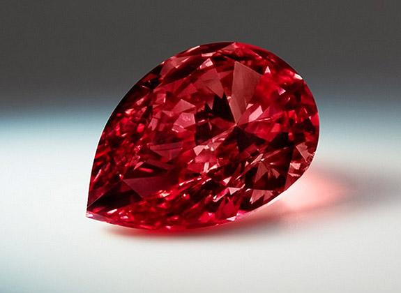 红钻石（圆粒金刚石的变种）