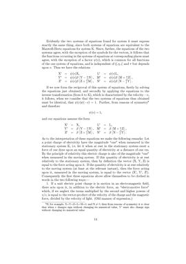 论动体的电动力学（爱因斯坦发表的第一篇狭义相对论论文）